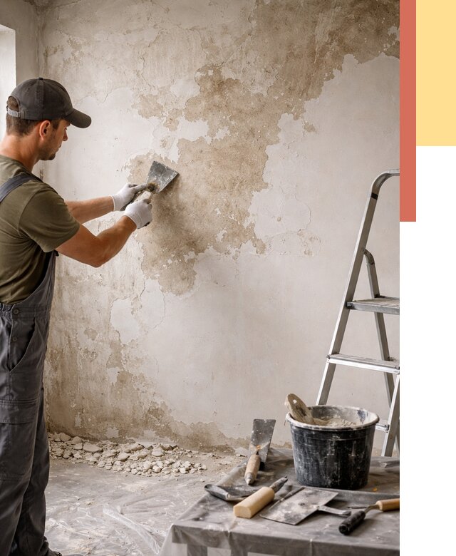 Снятие старой шпаклевки в Воскресенске от 1913 руб. — быстро и недорого | ОТДЕЛОЧНИК-Вск