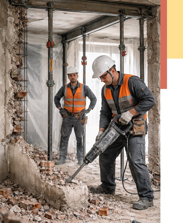 Снос несущих стен в Воскресенске от 10596 руб. — демонтаж несущей стены под ключ | ОТДЕЛОЧНИК-Вск