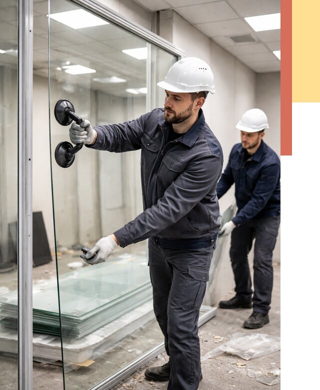 Демонтаж стеклянных перегородок в Воскресенске от 3308 руб. — быстро и недорого | ОТДЕЛОЧНИК-Вск