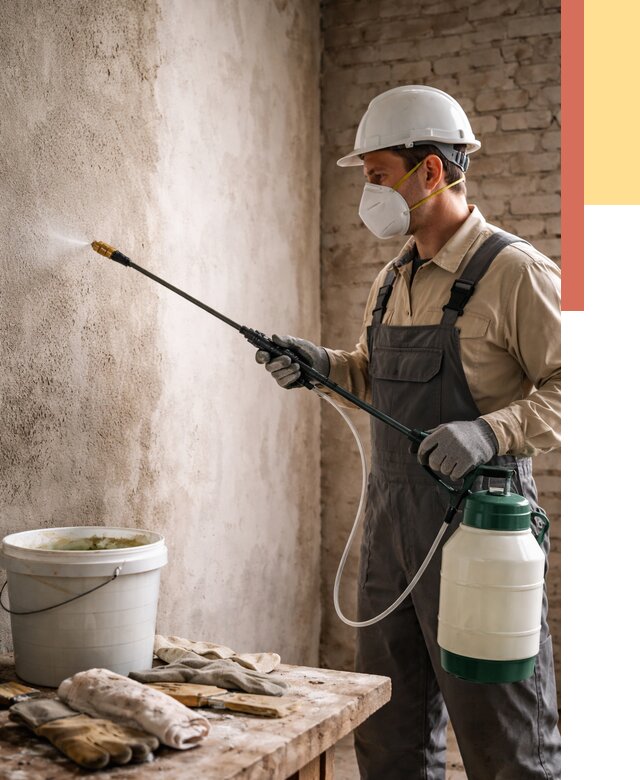 Антисептическая обработка стен в Воскресенске от 1241 руб. — быстро и недорого | ОТДЕЛОЧНИК-Вск