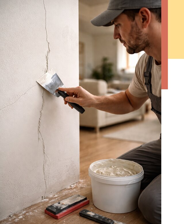 Заделка трещин и сколов в Воскресенске от 2533 руб. — быстро и недорого | ОТДЕЛОЧНИК-Вск