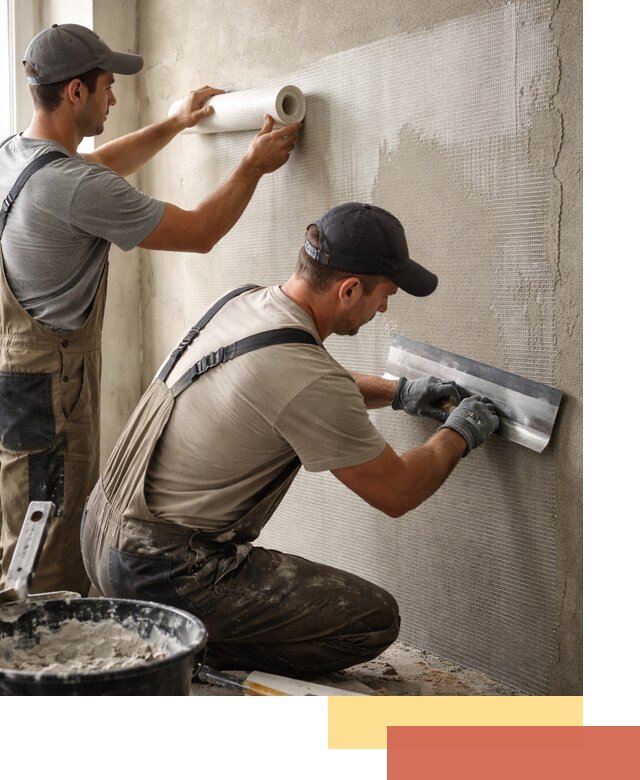 Армирование стен стеклосеткой в Воскресенске для прочной отделки