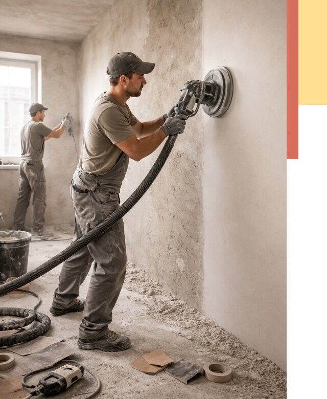 Шлифовка стен в Воскресенске от 1241 руб/м2 — быстро и недорого | ОТДЕЛОЧНИК-Вск