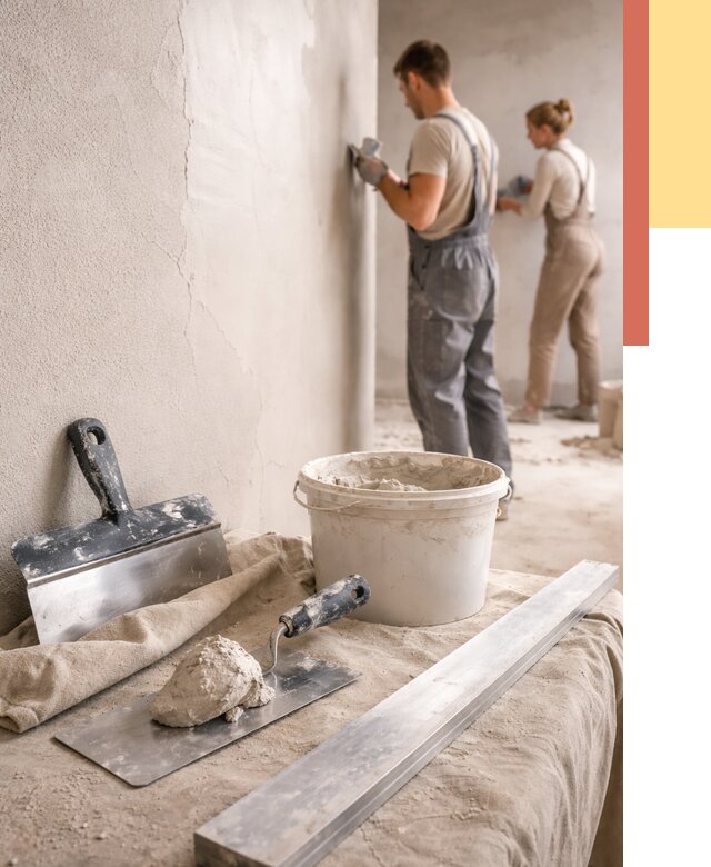 Штукатурка стен гипсовая в Воскресенске от 4652 руб/м2 — быстро и недорого | ОТДЕЛОЧНИК-Вск