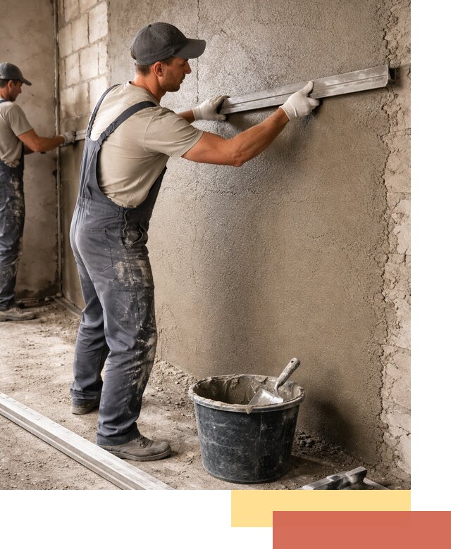 Штукатурка стен цементно-песчаная в Воскресенске профессионально