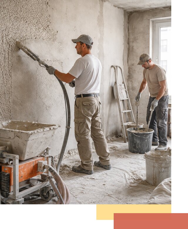 Машинная штукатурка стен в Воскресенске — быстро и качественно