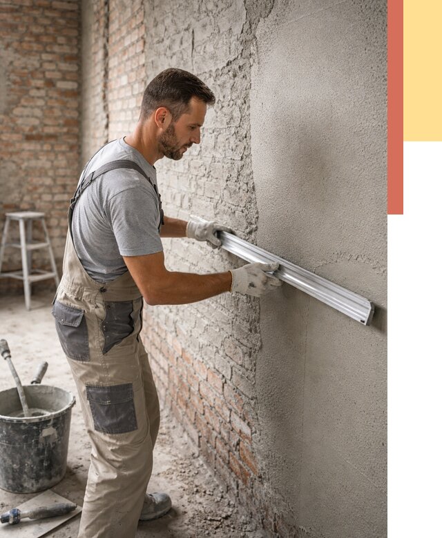 Штукатурка кирпичных стен в Воскресенске от 4652 руб/м2 — быстро и недорого | ОТДЕЛОЧНИК-Вск