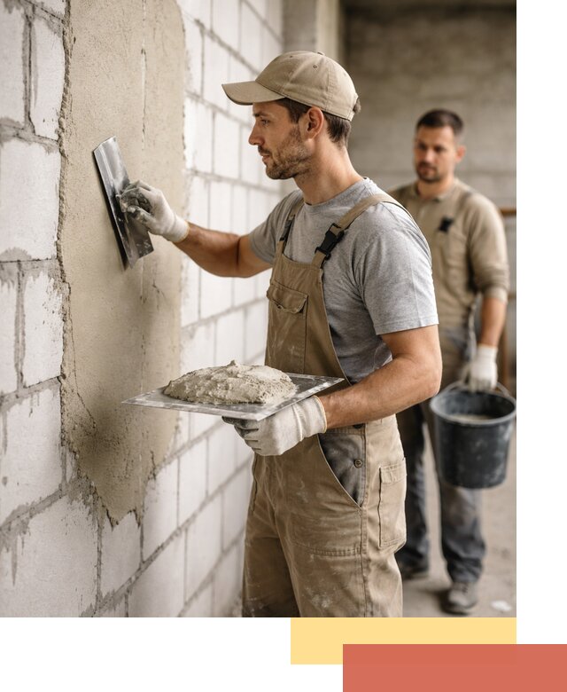 Штукатурка стен из газобетона в Воскресенске под ключ