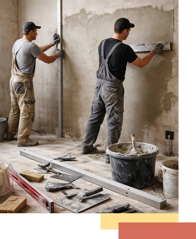 Профессиональная штукатурка стен под плитку в Воскресенске