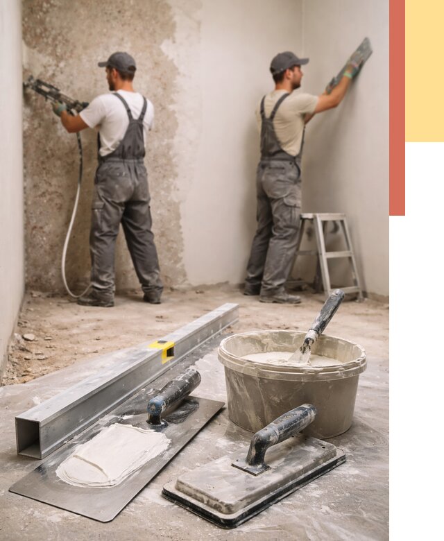 Штукатурка стен под обои в Воскресенске от 4652 руб./м2 — выравнивание под обои | ОТДЕЛОЧНИК-Вск