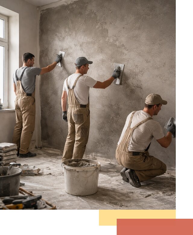 Декоративная штукатурка под бетон в Воскресенске для стен и потолков