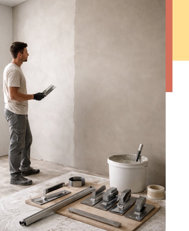 Нанесение микроцемента на стены в Воскресенске от 3308 руб./м2 под ключ | ОТДЕЛОЧНИК-Вск