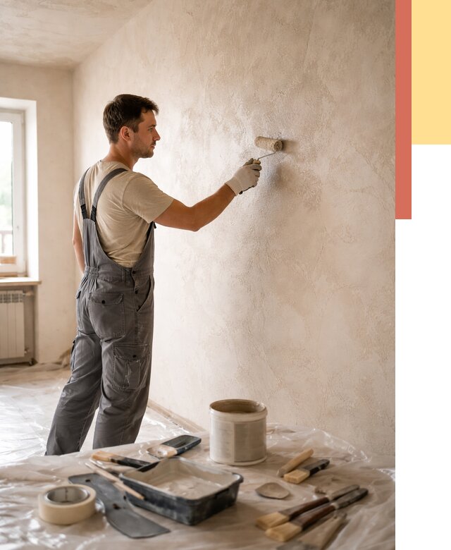 Нанесение лессирующей краски по декоративке в Воскресенске от 1809 руб. | ОТДЕЛОЧНИК-Вск