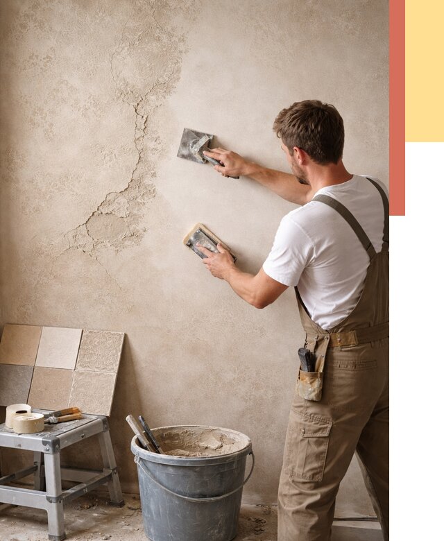 Ремонт декоративной штукатурки в Воскресенске от 4652 руб. под ключ | ОТДЕЛОЧНИК-Вск