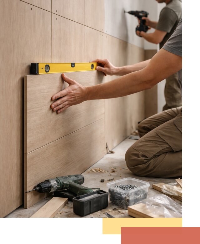 Профессиональный монтаж МДФ панелей на стены в Воскресенске