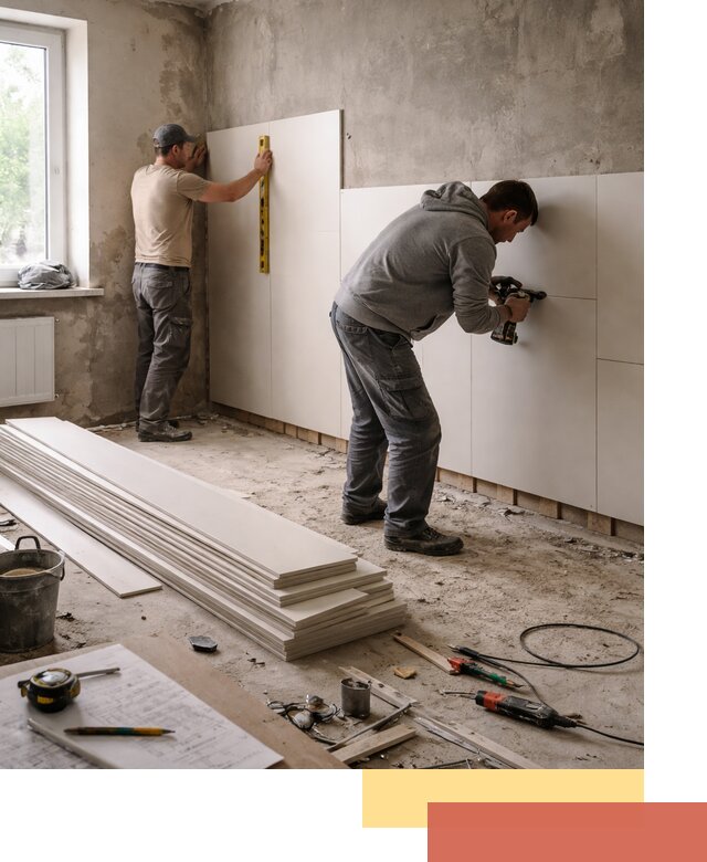 Монтаж ПВХ панелей на стены в Воскресенске качественно и быстро