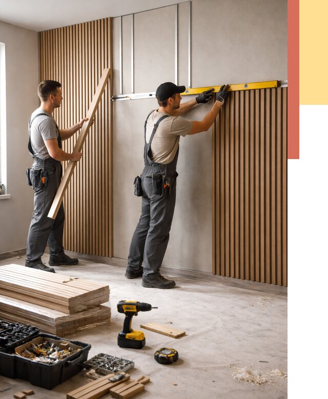 Монтаж реечных панелей на стены в Воскресенске от 1241 руб. — быстро и недорого | ОТДЕЛОЧНИК-Вск