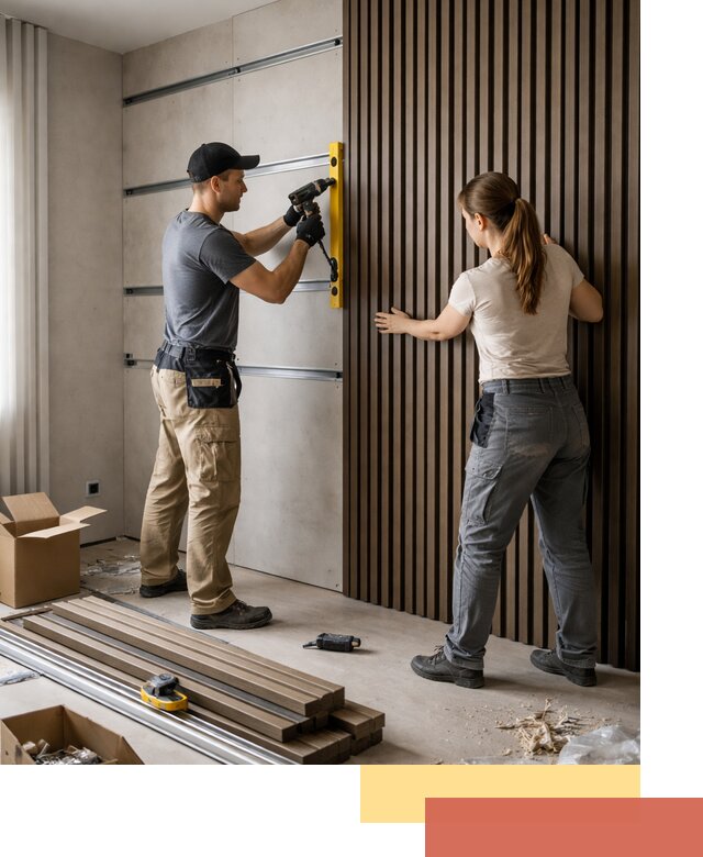 Монтаж реечных панелей на стены в Воскресенске