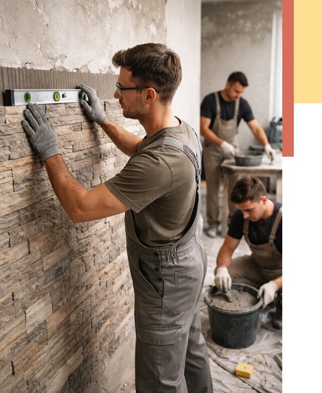 Монтаж искусственного камня в Воскресенске от 4652 руб. под ключ | ОТДЕЛОЧНИК-Вск