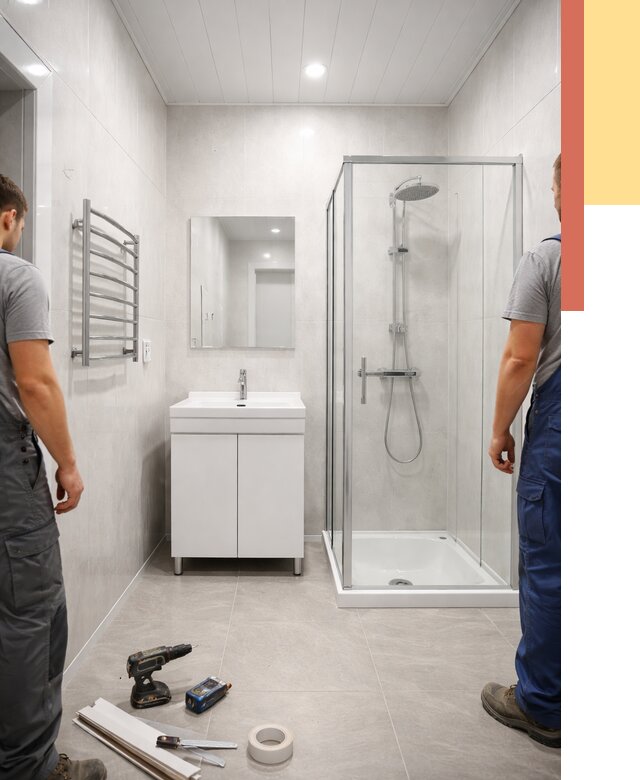 Отделка ванной комнаты панелями ПВХ в Воскресенске от 4652 руб. за м2 | ОТДЕЛОЧНИК-Вск