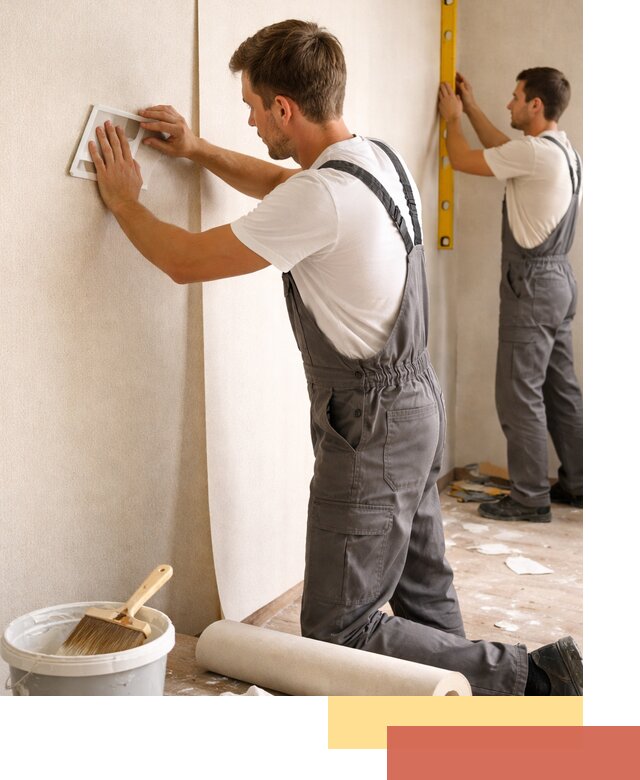 Поклейка бумажных обоев в Воскресенске качественно и недорого