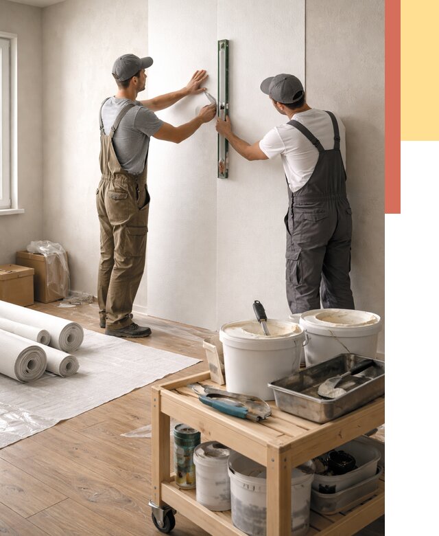 Поклейка стеклообоев в Воскресенске от 6720 руб. за м2 — быстро и недорого | ОТДЕЛОЧНИК-Вск