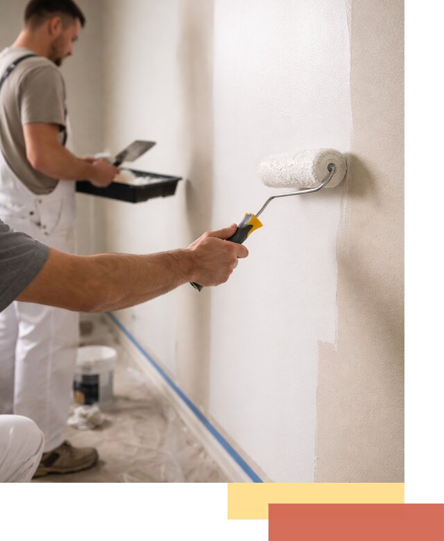 Покраска стен акриловой краской профессионально в Воскресенске