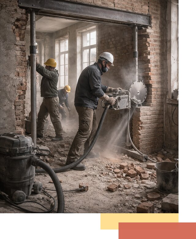 Прорезка проема в стене под дверной или оконный проем в Воскресенске