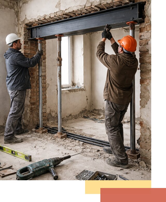 Усиление проема в стене в Воскресенске для расширения и безопасности