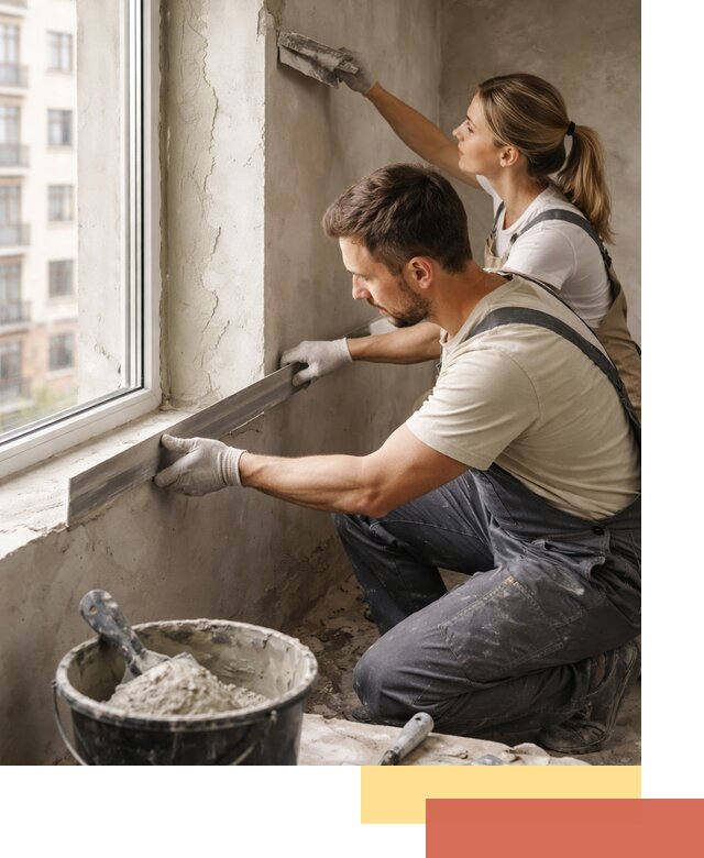 Штукатурка откосов дверей и окон профессионально в Воскресенске