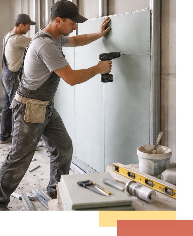 Кладка влагостойких перегородок ПГП в Воскресенске