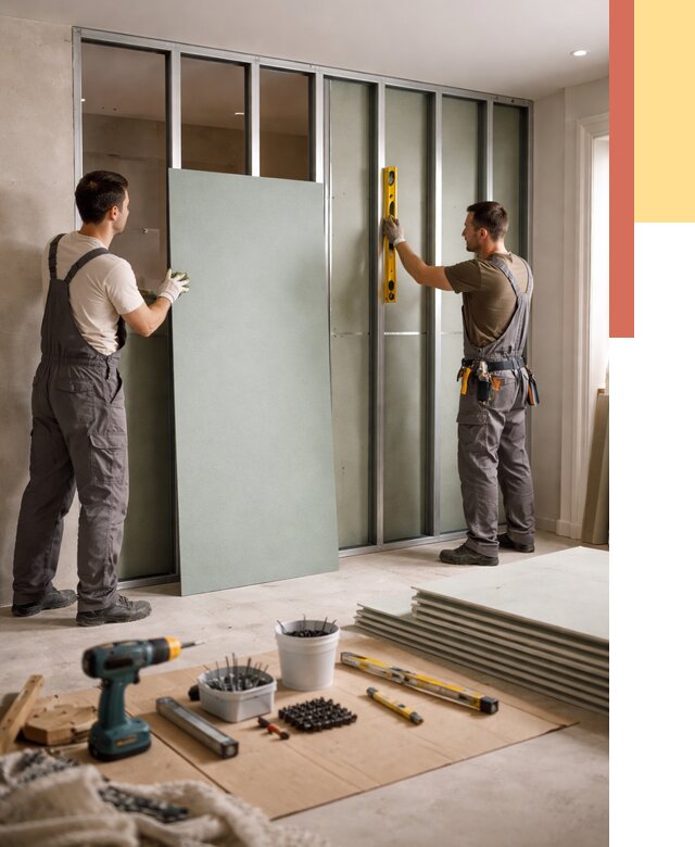 Перегородка из влагостойкого гипсокартона в Воскресенске от 4962 руб. — монтаж под ключ | ОТДЕЛОЧНИК-Вск