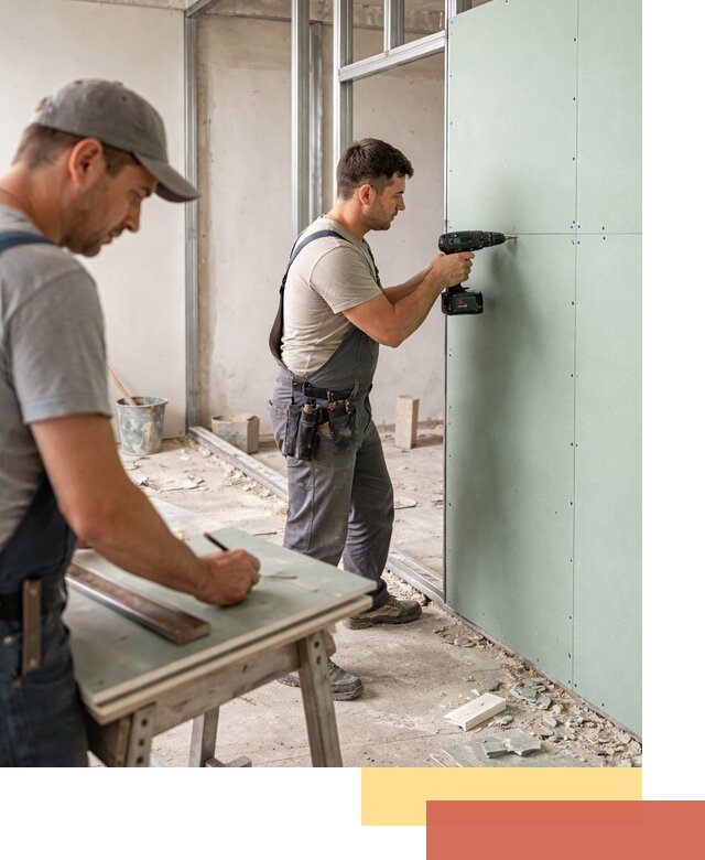 Перегородки из влагостойкого гипсокартона под ключ в Воскресенске