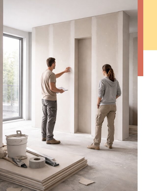 Зонирующая перегородка из гипсокартона в Воскресенске от 2895 руб. под ключ | ОТДЕЛОЧНИК-Вск