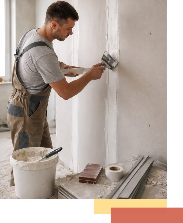 Шпаклевка перегородок из гипсокартона в Воскресенске качественно и быстро