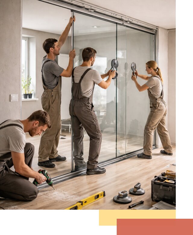 Изготовление стеклянных перегородок на заказ в Воскресенске