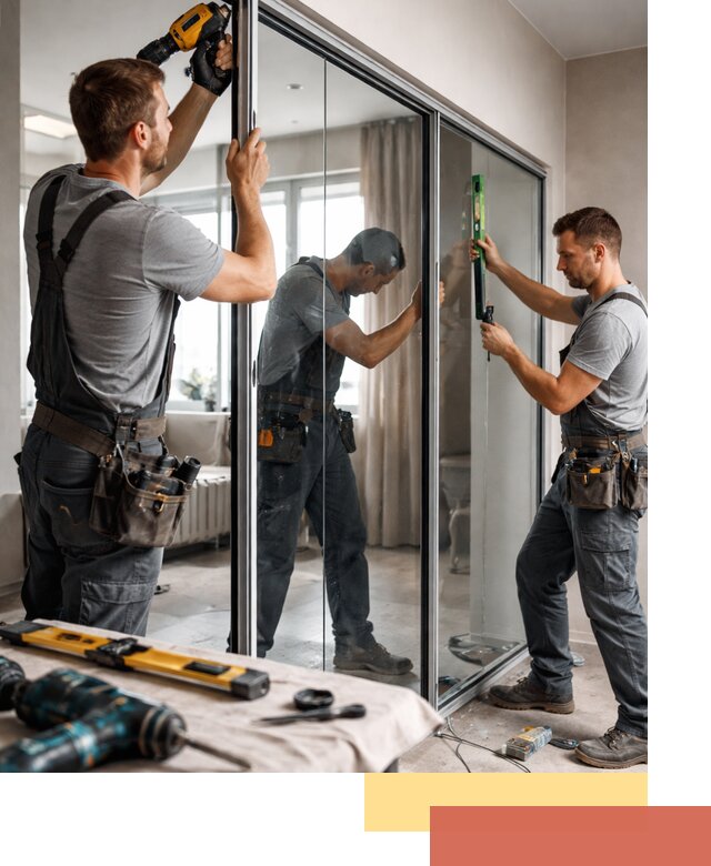 Каркасные стеклянные перегородки под ключ в Воскресенске