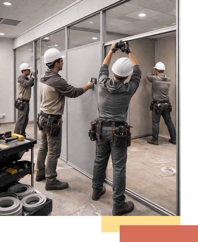 Мобильные офисные перегородки под ключ в Воскресенске