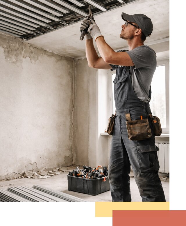 Демонтаж реечного потолка в Воскресенске быстро и аккуратно