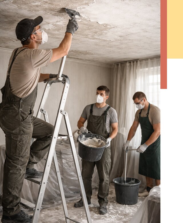 Удаление побелки с потолка в Воскресенске от 2585 руб. быстро и недорого | ОТДЕЛОЧНИК-Вск