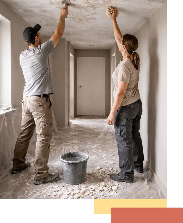 Удаление побелки с потолка в Воскресенске — быстро и аккуратно