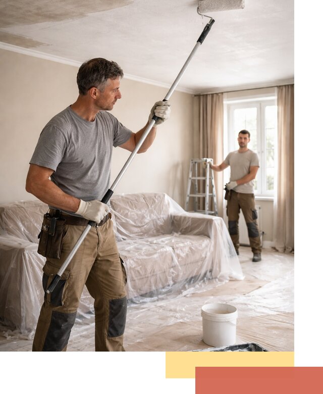 Грунтовка потолка в Воскресенске — подготовка под покраску и отделку