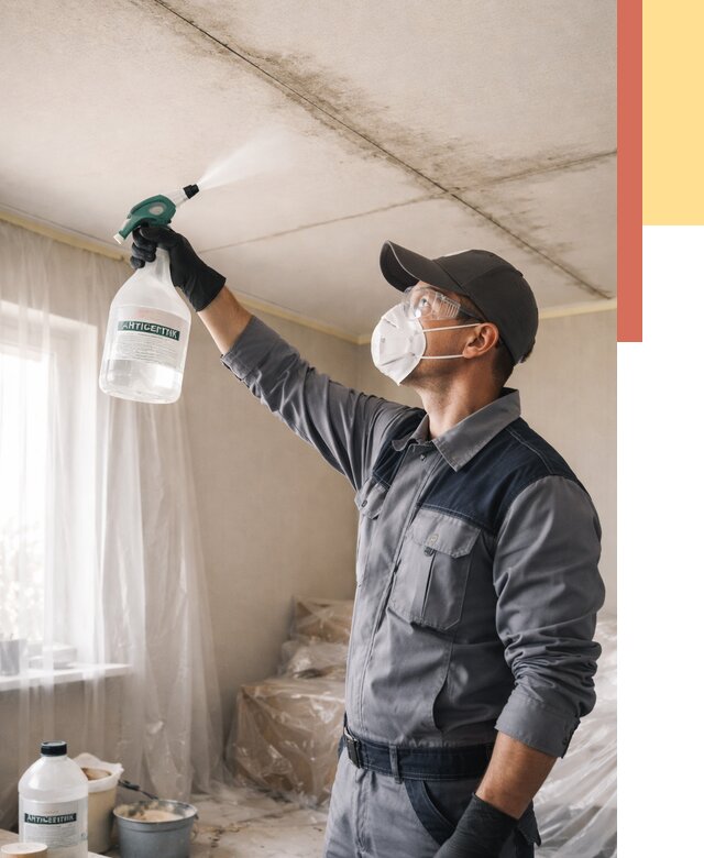 Антисептическая обработка потолка в Воскресенске от 2585 руб. | ОТДЕЛОЧНИК-Вск