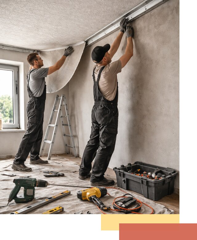 Монтаж фактурного натяжного потолка в Воскресенске качественно и быстро