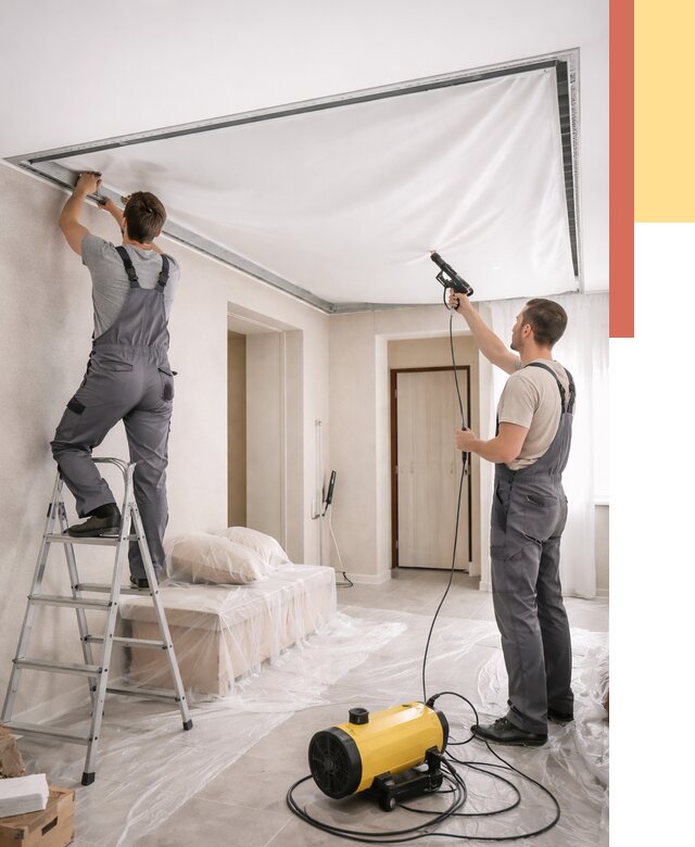 Монтаж натяжного потолка в прихожей в Воскресенске от 2740 руб. под ключ | ОТДЕЛОЧНИК-Вск