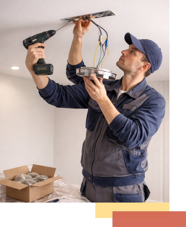 Установка люстры в натяжной потолок в Воскресенске