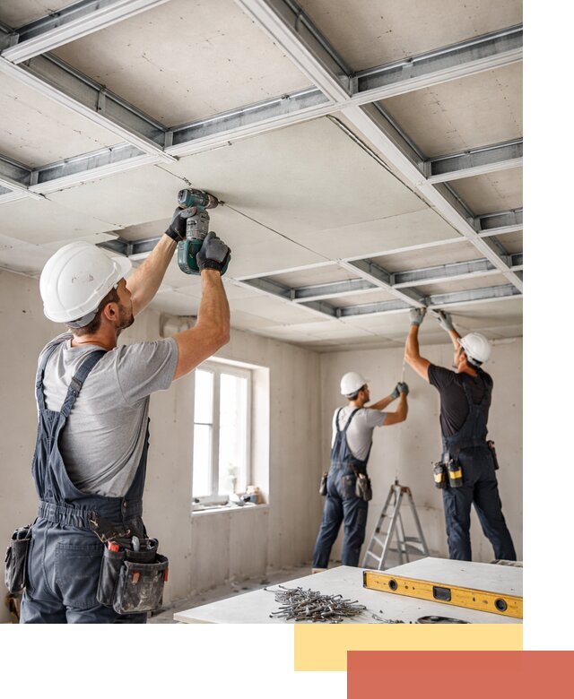 Кессонный потолок из гипсокартона под ключ в Воскресенске