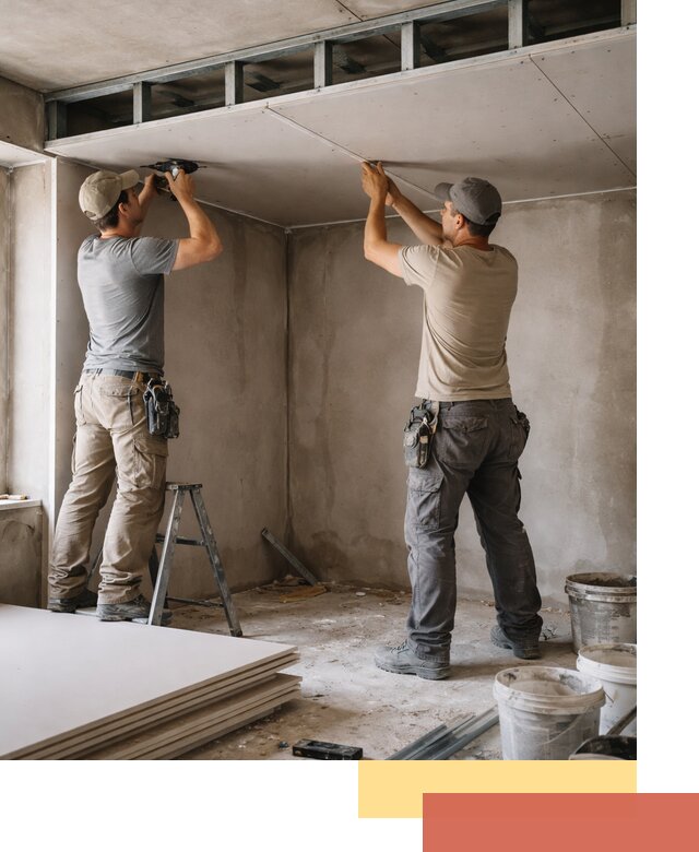 Короб из гипсокартона на потолке под ключ в Воскресенске