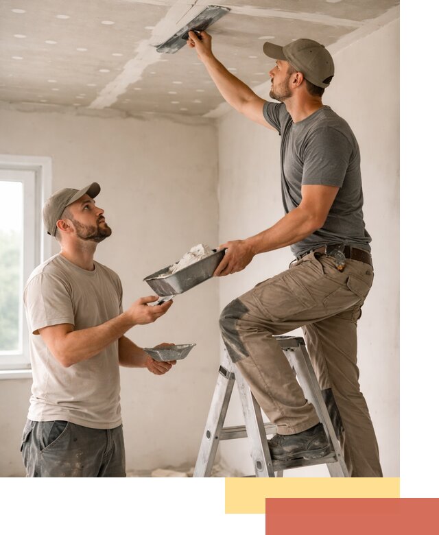 Шпаклевка потолка из гипсокартона в Воскресенске качественно и быстро