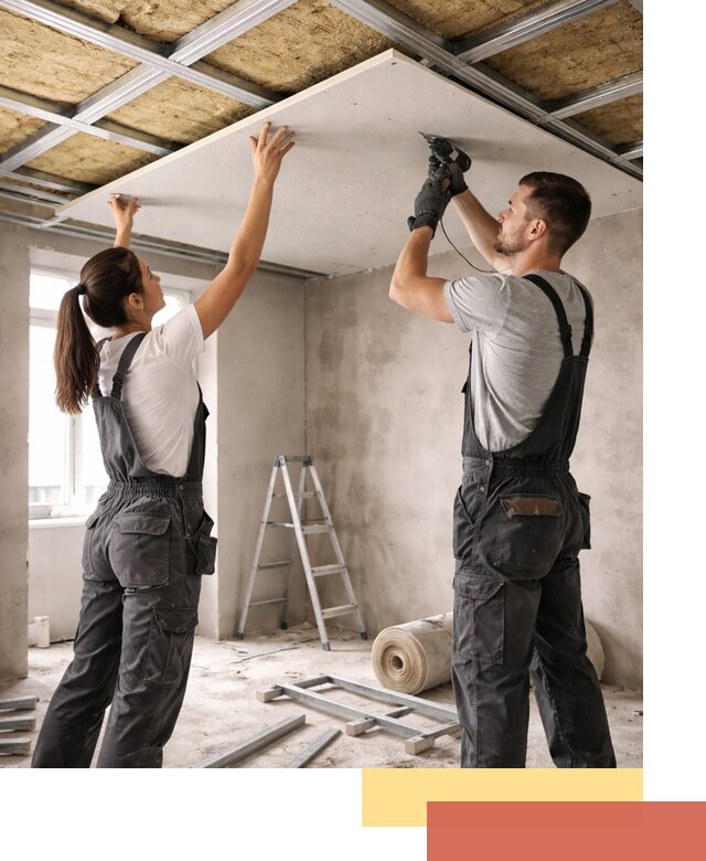 Звукоизоляция потолка из ГКЛ в Воскресенске профессионально и надежно